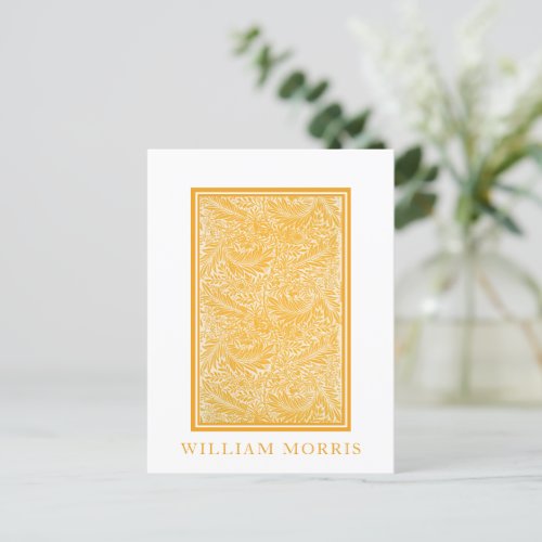 William Morris Arcadia Yellow Foliage Postcard