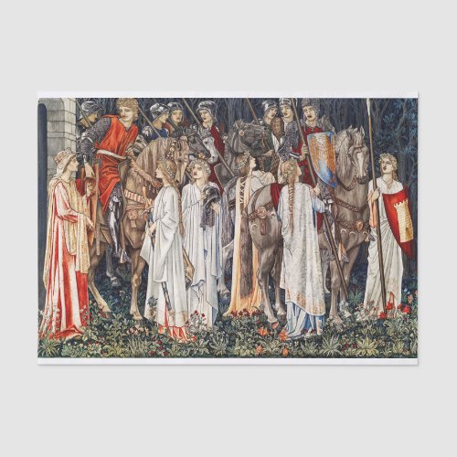William Morris Arming & Departure of the Knights  Tissue Paper