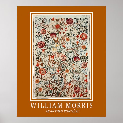 William Morris Art Acanthus Portire Poster