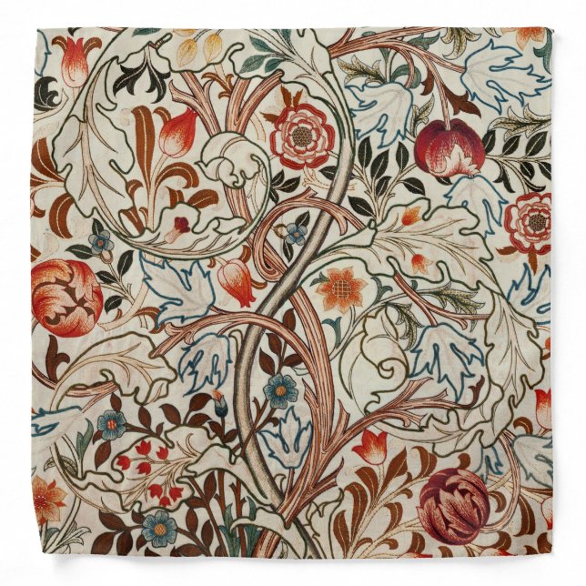 William Morris art design bandana  (Front)