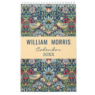 William Morris Art Design Floral Calendar