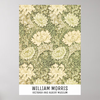 William Morris Art Floral Prints Exhibition Poster