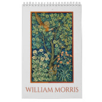 William Morris art graphics wall calendar 