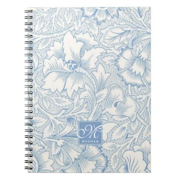 William Morris, Art Nouveau Blue Acanthus Monogram