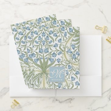 William Morris, Art Nouveau Blue Bellfowe Monogram