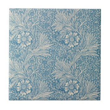William Morris - Art Nouveau Blue Marigold