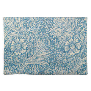 William Morris - Art Nouveau Blue Marigold Cloth Placemat