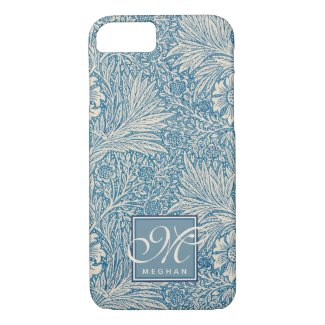 William Morris, Art Nouveau Blue Marigold Monogram