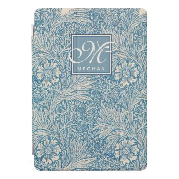 William Morris, Art Nouveau Blue Marigold Monogram