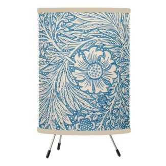William Morris - Art Nouveau Blue Marigold Tripod Lamp