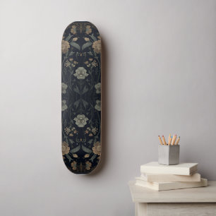 William Morris Art Nouveau Dark Aesthetic floral Skateboard