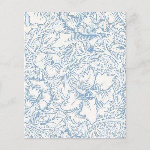 William Morris Art Nouveau Elegant Blue Acanthus