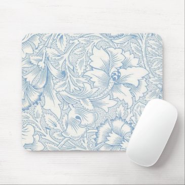 William Morris, Art Nouveau Elegant Blue Acanthus