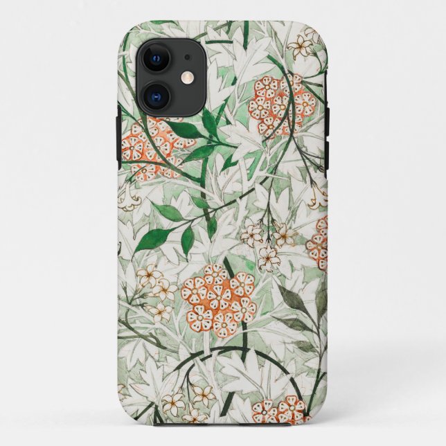 William Morris Art Nouveau Floral iPhone Case (Back)