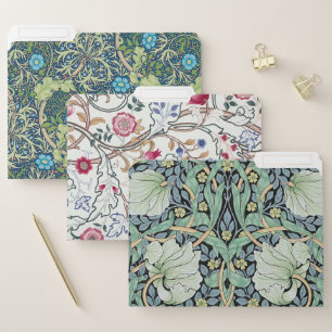 William Morris, Art Nouveau Floral Pattern File Folder