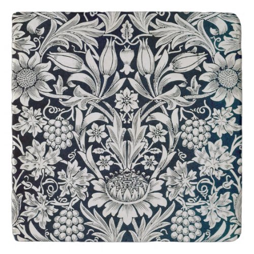 William Morris Art Nouveau Floral Pattern Trivet