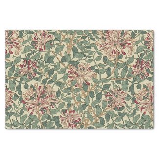 William Morris - Art Nouveau Honeysuckle & Leaves Tissue Paper