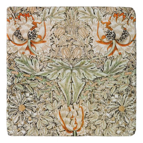 William Morris Art Nouveau Honeysuckle Trivet