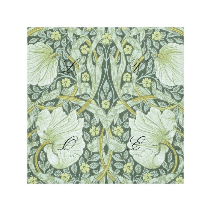 William Morris Art Nouveau Pattern Beautiful Art Canvas Print Zazzle Com