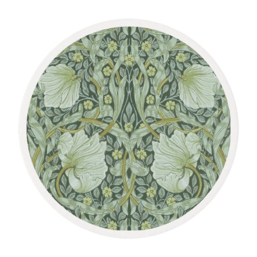 William Morris Art nouveau pattern beautiful art Edible Frosting Rounds