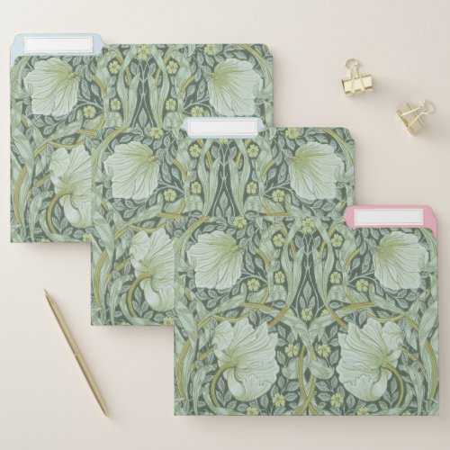 William Morris Art nouveau pattern beautiful art File Folder