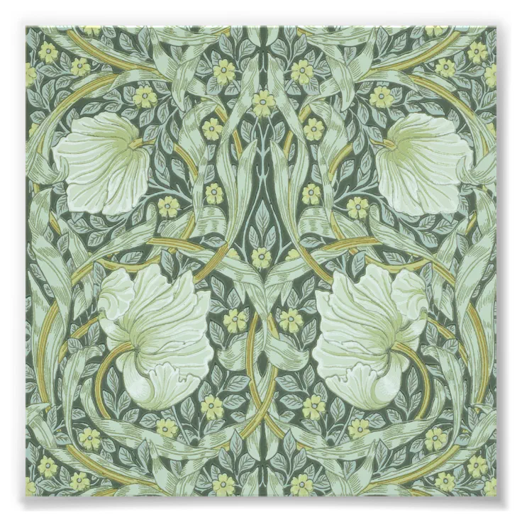 William Morris, Art nouveau pattern, beautiful art Photo Print | Zazzle