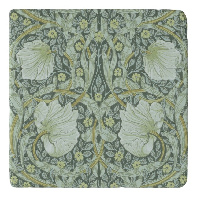 William Morris, Art nouveau pattern, beautiful art Trivet (Front)