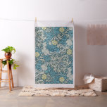 William Morris,art nouveau pattern, seaweed,blue,f Fabric