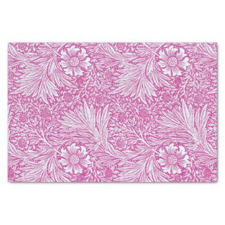 William Morris - Art Nouveau Pink Marigold Tissue Paper