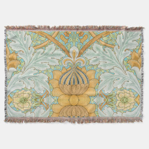 William morris art nouveau st James pattern 1881 Throw Blanket
