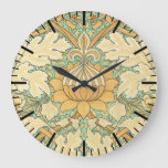 William Morris Art Nouveau Vintage Clock at Zazzle
