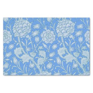 William Morris - Art Nouveau Wild Tulips - Blue Tissue Paper