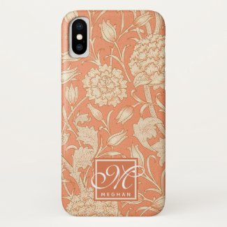 William Morris - Art Nouveau Wild Tulips Monogram