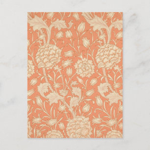 William Morris - Art Nouveau Wild Tulips - Peach Postcard