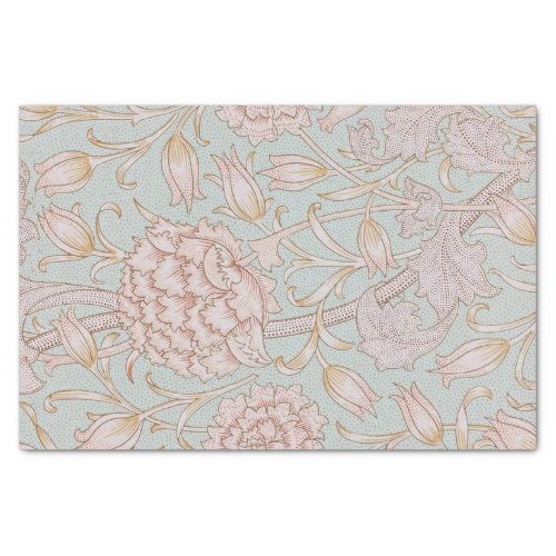 William Morris _ Art Nouveau Wild Tulips _ Peach Tissue Paper