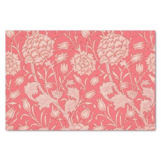 William Morris - Art Nouveau Wild Tulips - Pink Tissue Paper