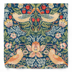 William Morris art Strawberry Thief bandana