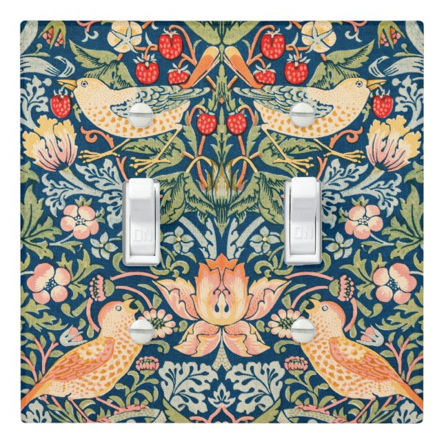 William Morris art Strawbery switch cover  (In Situ)