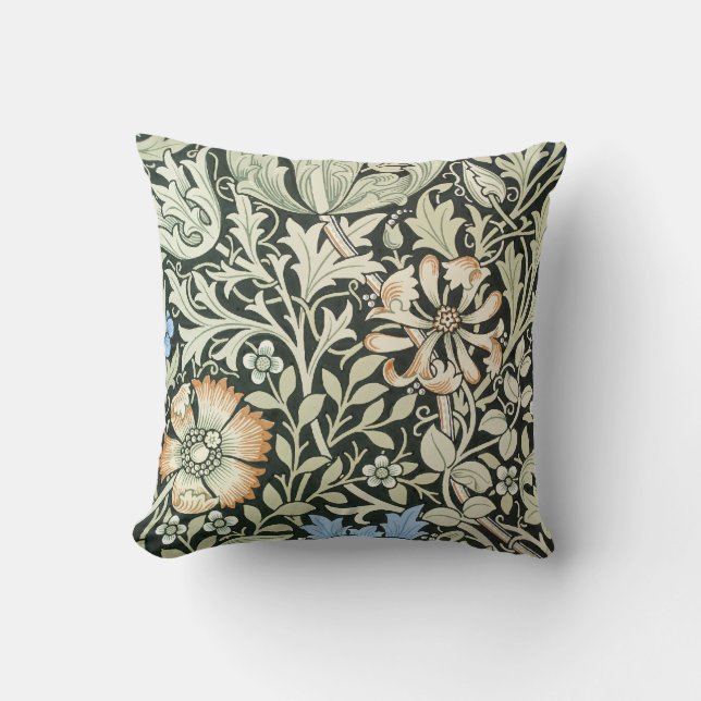 William Morris Art Throw Pillow (Front)