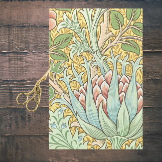 William Morris Artichoke Botanical Pattern Revisit