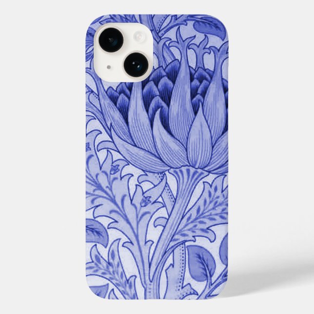 William Morris Artichoke Indigo Blue Case-Mate iPhone Case (Back)