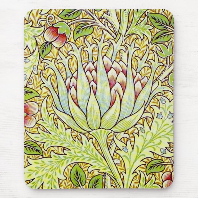 William Morris Artichoke Mouse Pad (Front)