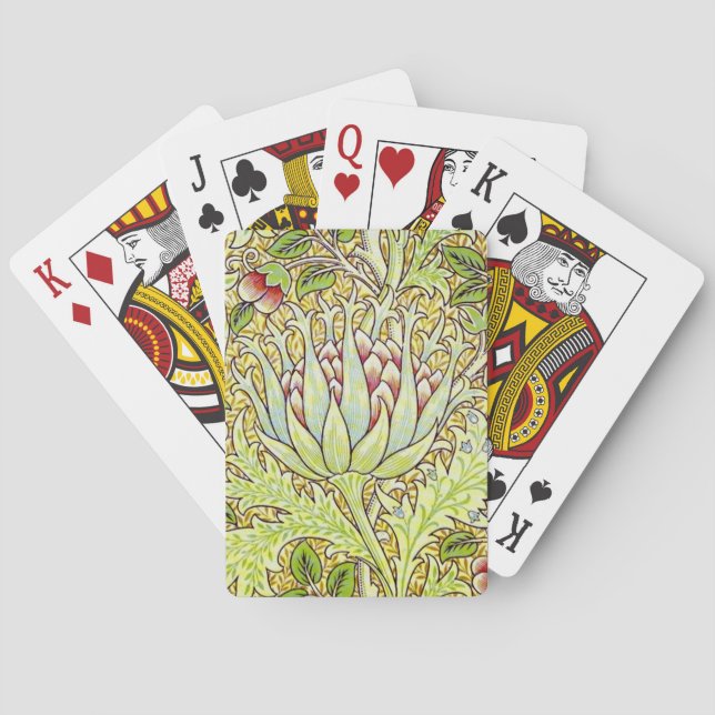 William Morris “Artichoke” Poker Cards (Back)