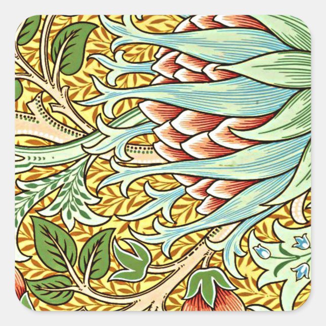 William Morris - Artichoke Sticker Sheet (Front)