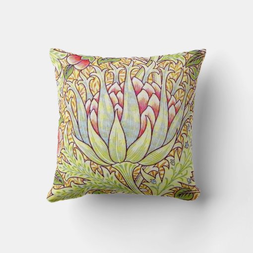 William Morris Artichoke Throw Pillow Zazzle