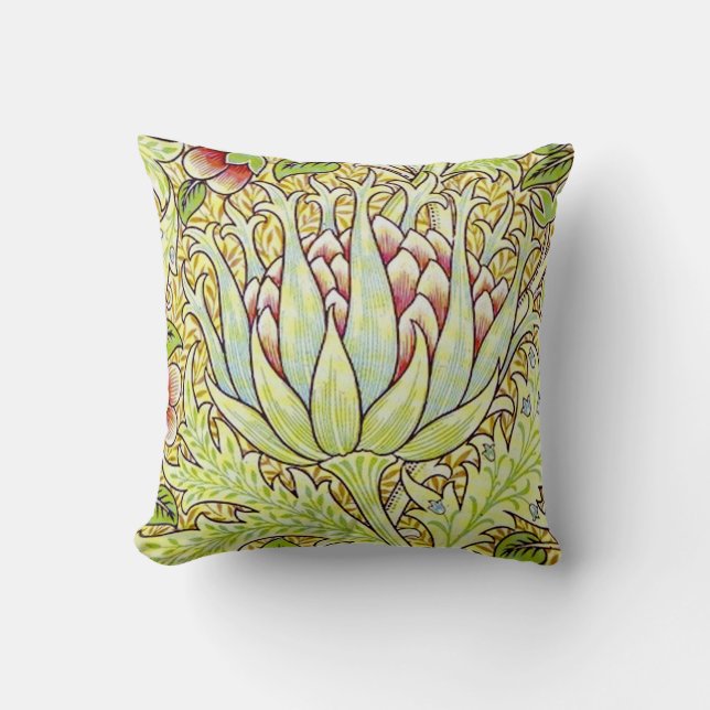 William Morris “Artichoke” Throw Pillow (Front)