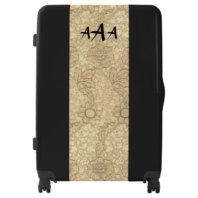 William Morris ARTS AND CRAFTS BLACK LUGGAGE (Front)