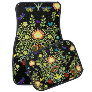 William Morris Arts And Crafts Pattern Car Floor Mat