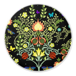 William Morris Arts And Crafts Pattern Ceramic Knob