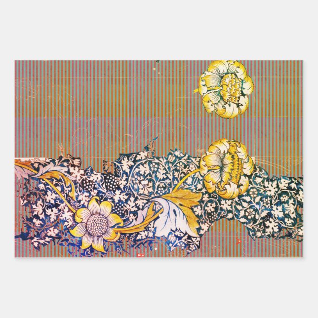 William Morris ARTS AND CRAFTS WRAPPING PAPER SET (Front 2)